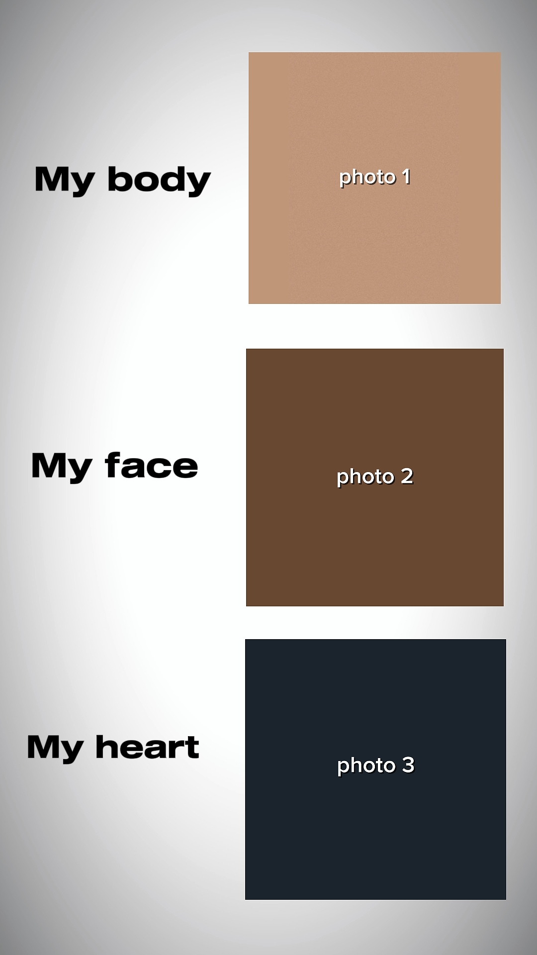 3 Pics of you