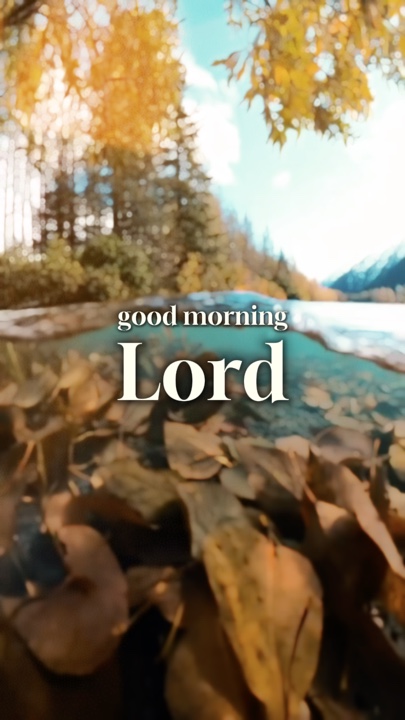 Selamat pagi Tuhan