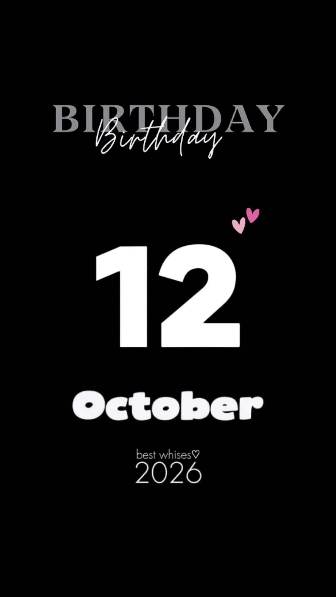 HBD OCTOBER 12