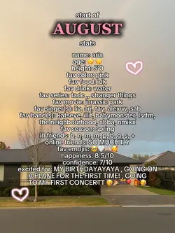 august already???