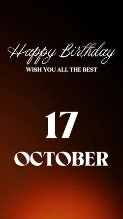 HBD 17 OCTOBER