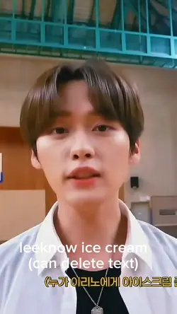 lee know ice cream