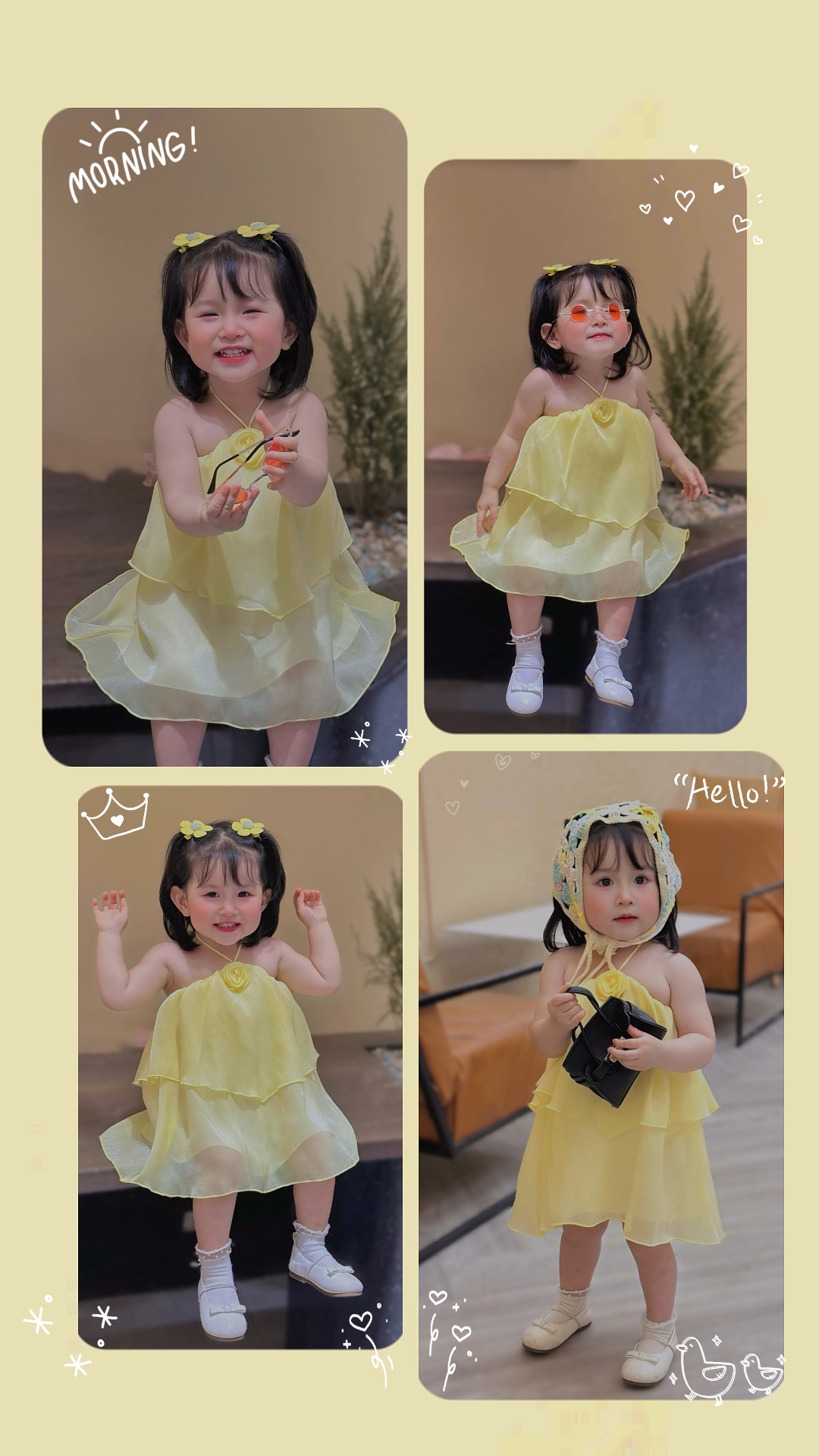 Mẫu 4 ảnh em bé 