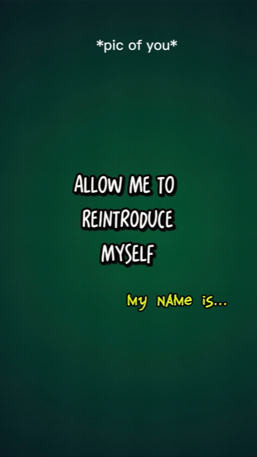 reintroduce ur self