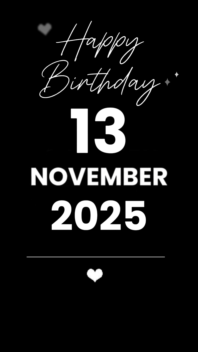Feliz cumpleaños 13 de noviembre 