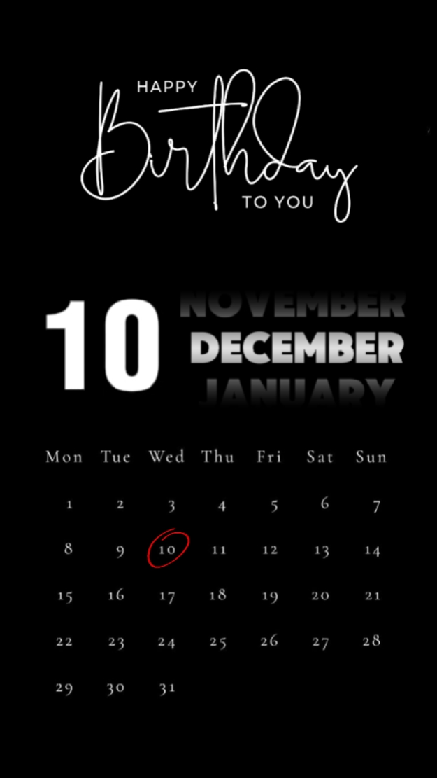 HBD 10. DEZEMBER 