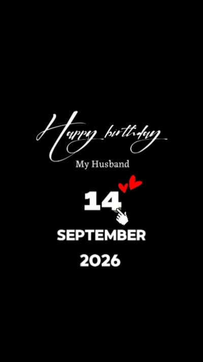 HBD Marido 14 de setembro