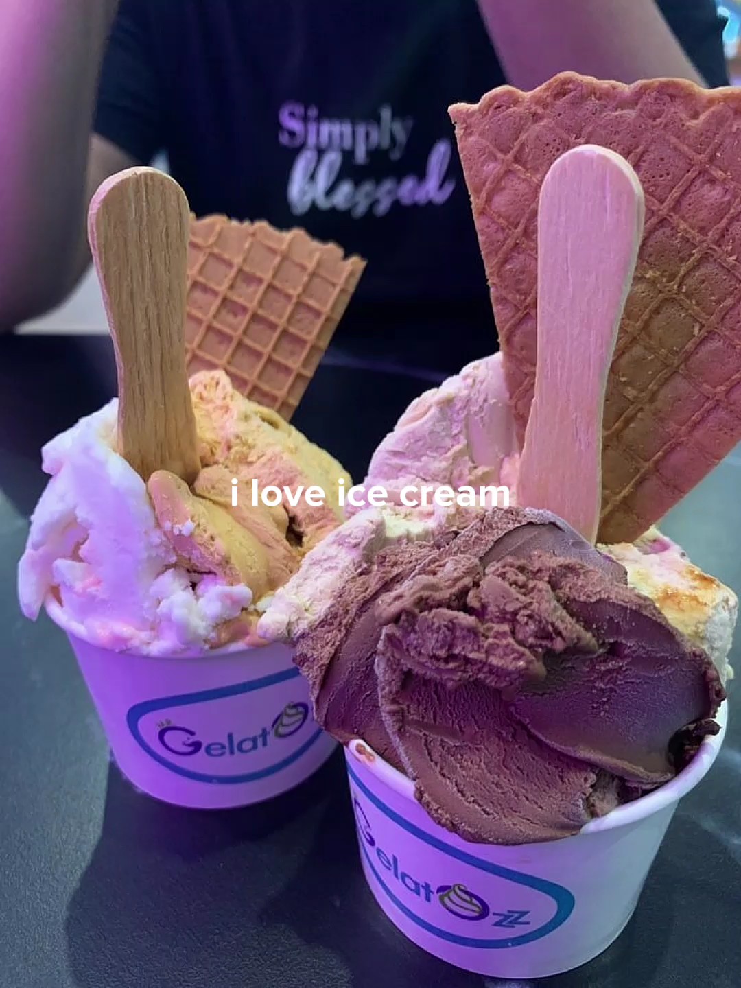 Me encanta el helado.