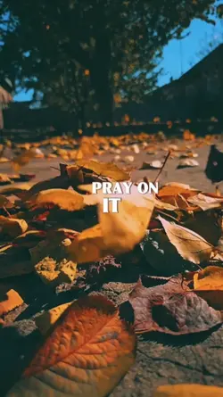 Pray on it