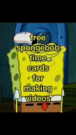 Spongebob time cards