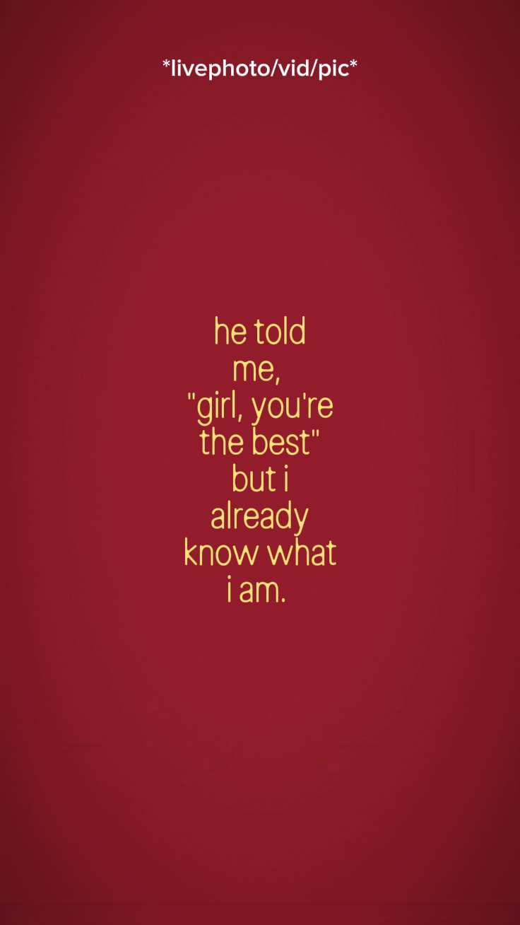 girl, you're thebest