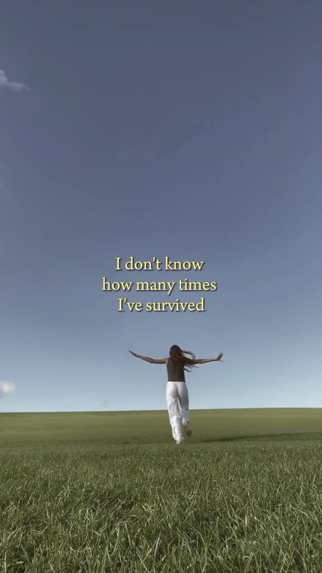 proud of yourself 
