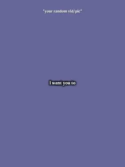 I want you to loveme