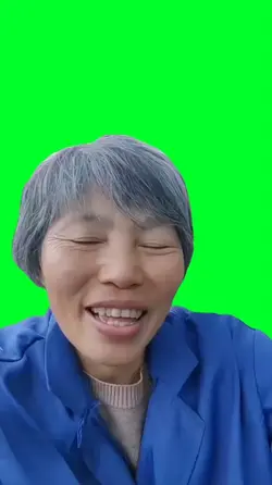 Funny asian lady