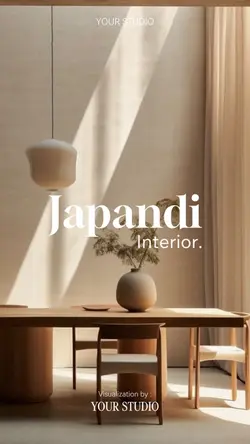 Japandi interior 