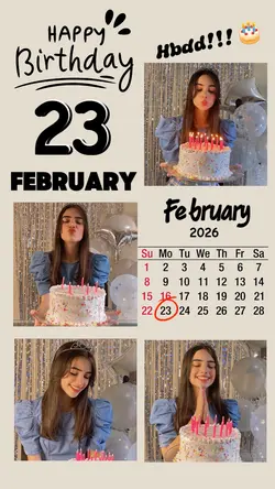 hbd 23 February
