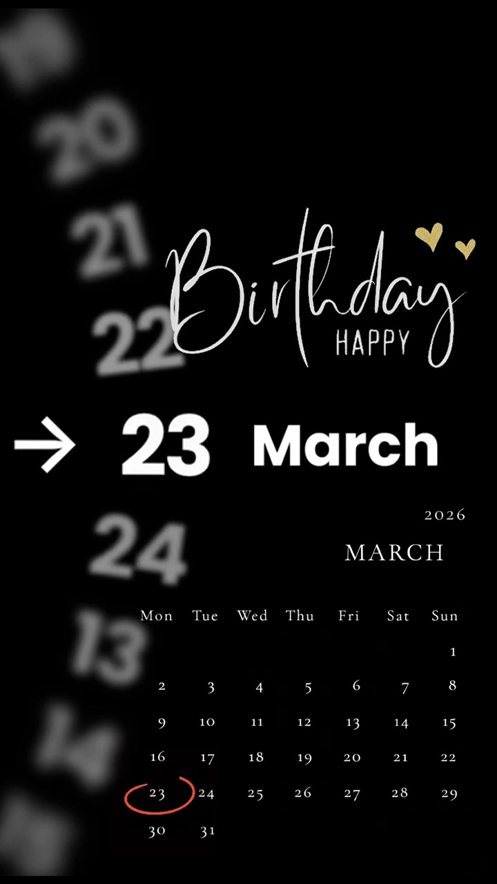 ANNIVERSAIRE LE 23 MARS 