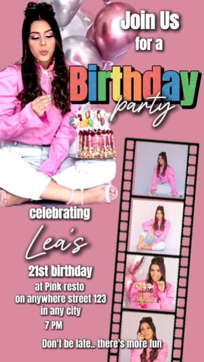 Convite de aniversário 
