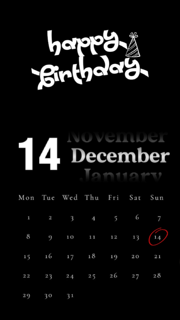 HBD 14 DECEMBER 