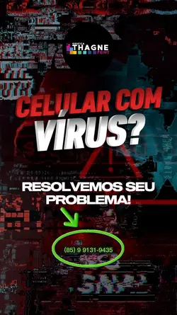 CELULAR COM VÍRUS 
