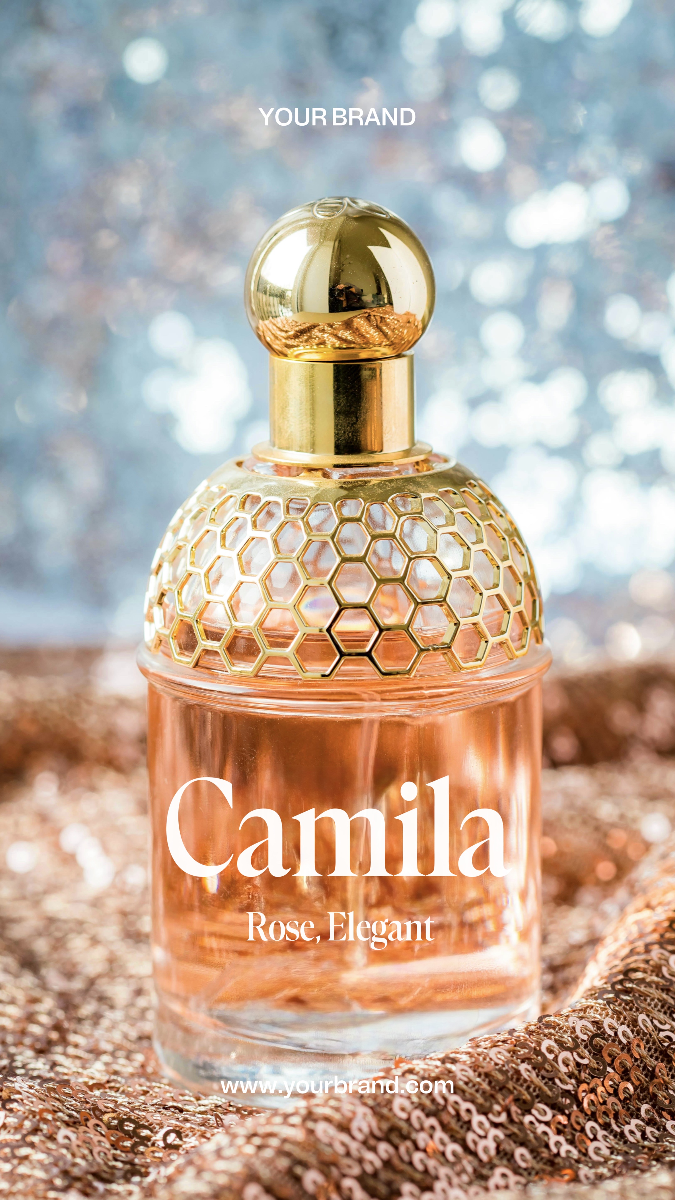 Anúncios de perfumes elegantes