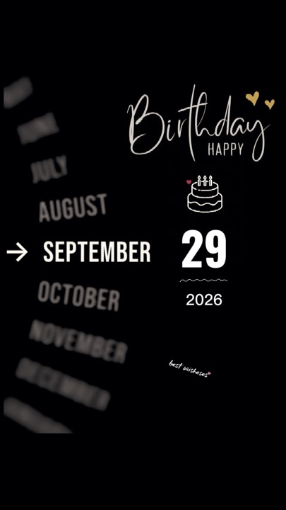 HBD 29 september
