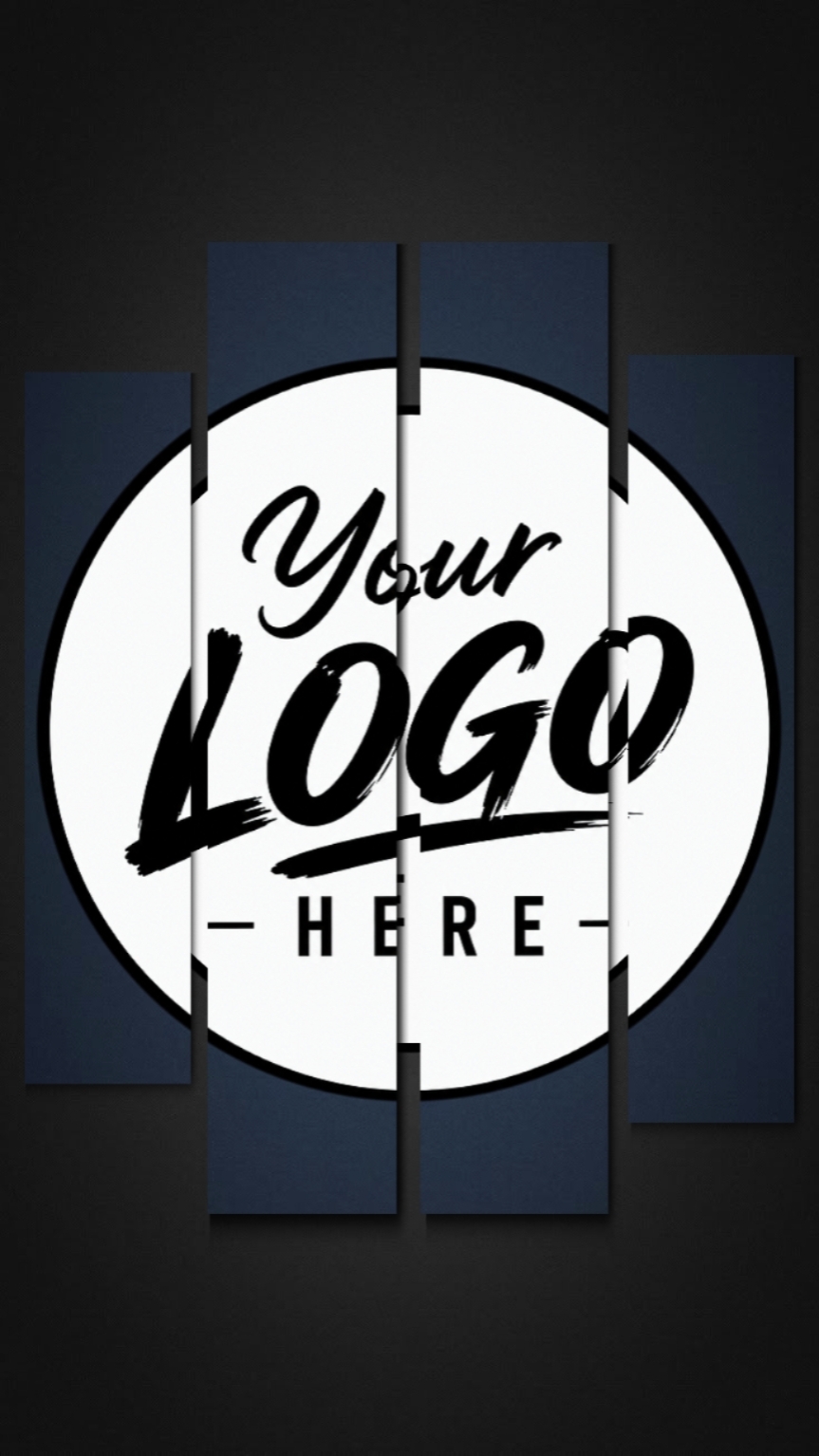 Öffnung mit Logo