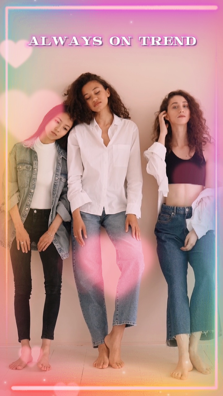 Moda feminina na tendência no estilo TikTok