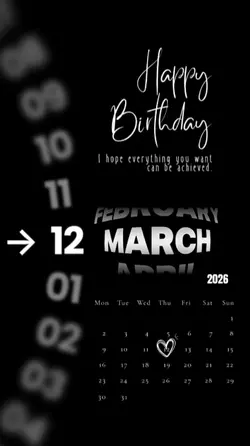 BIRTHDAY 12 MARCH