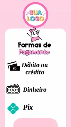 Formas de pagamento 