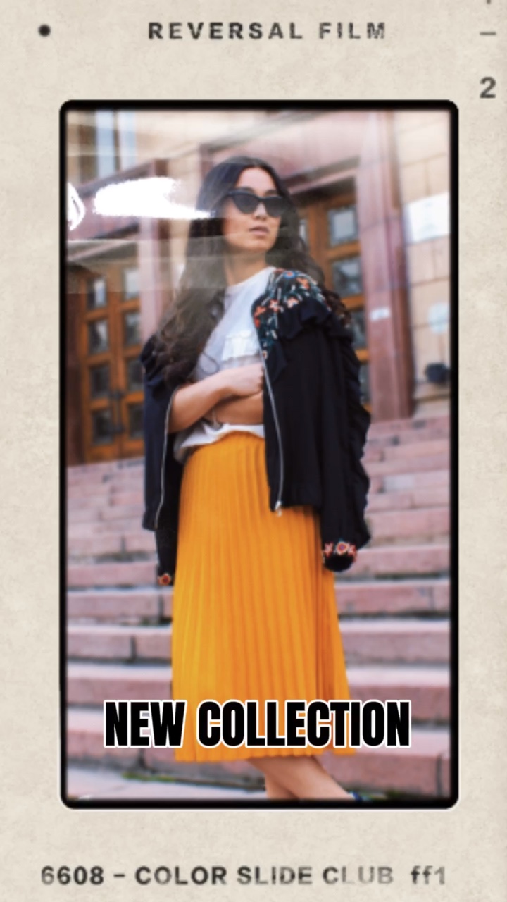Affichage de produits de mode style tiktok