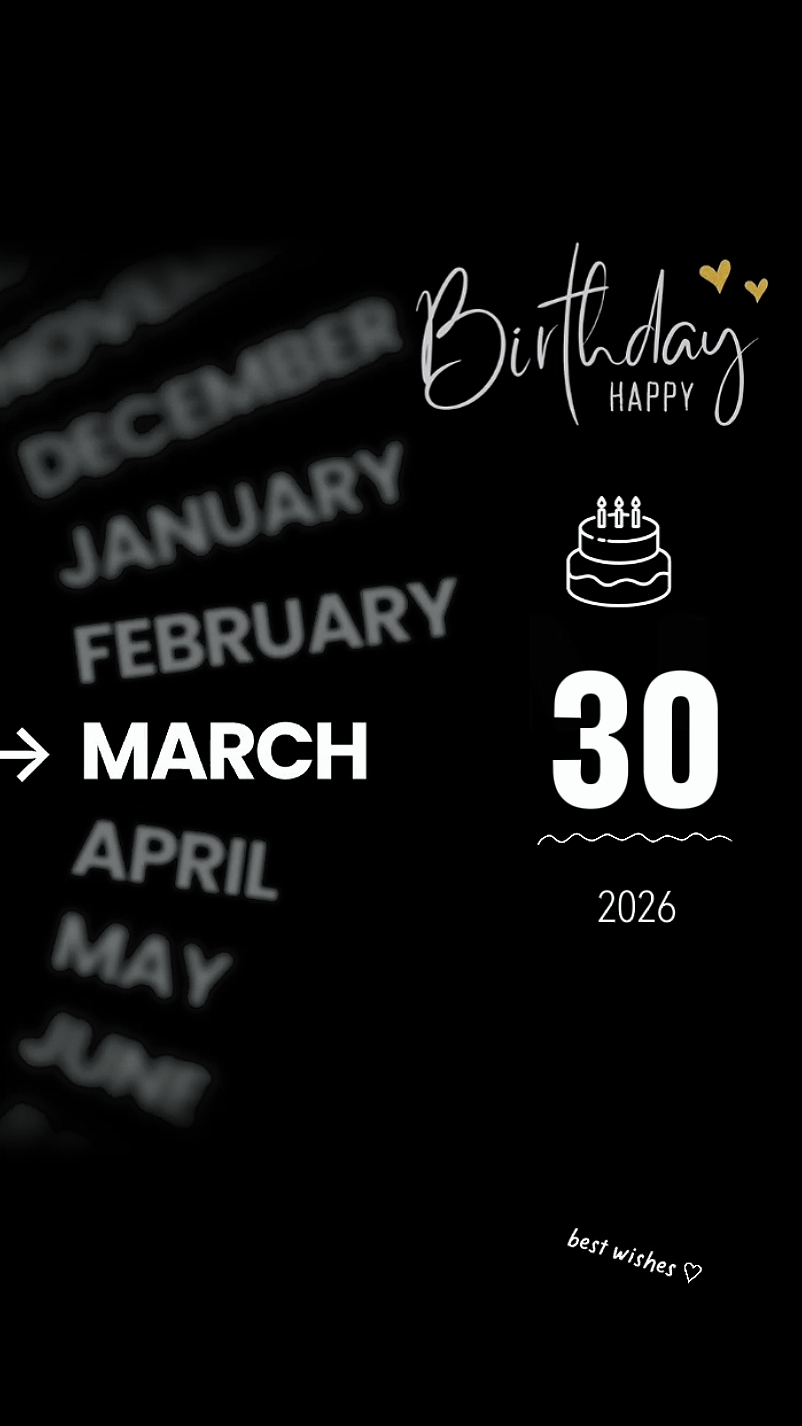 ULANG TAHUN 30 MARET 
