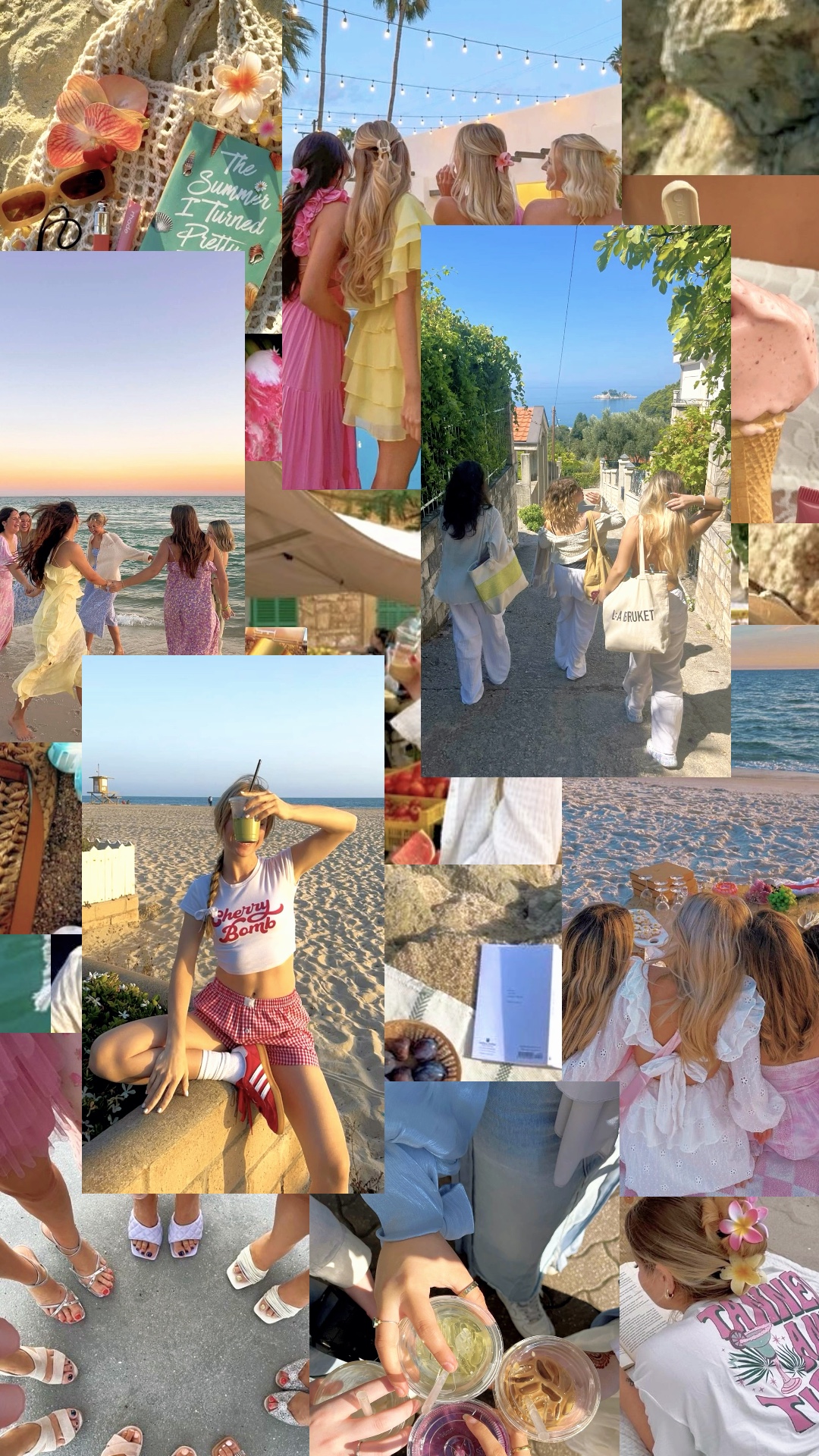 Sommer-Collage-Zusammenfassung