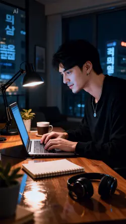 AI LAPTOP SCENE