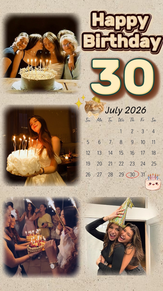 Aniversário 30 de julho
