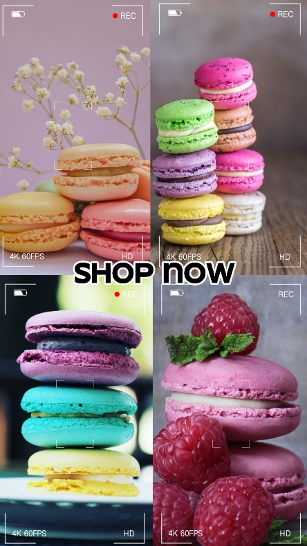 Kekse Macarons Produktanzeige Tik Tok Style