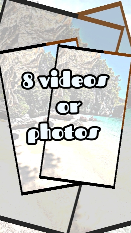 8 foto atau video 