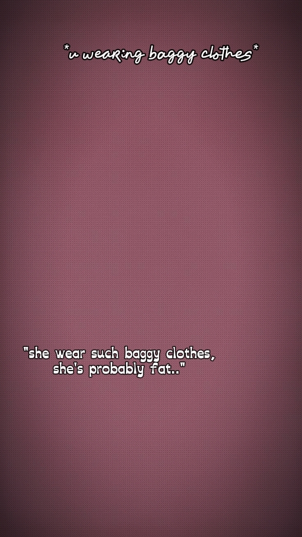 Vestindo roupas largas