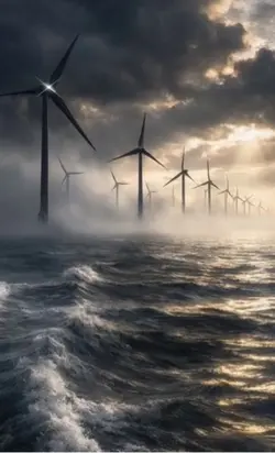 Windräder im Meer