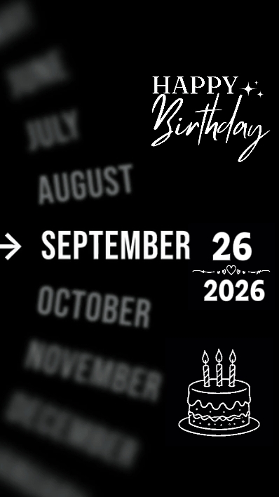 HBD 26SEPTEMBER