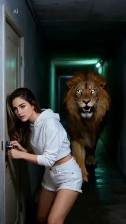 hunted by lions
