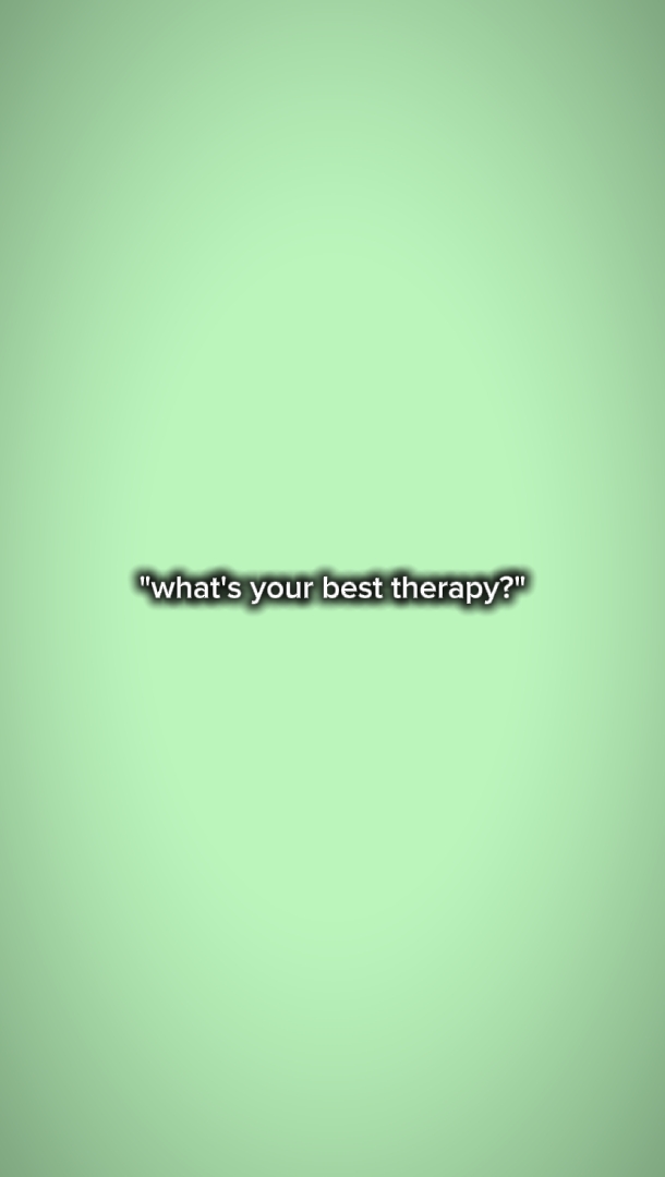¿Cuál es tu terapia?
