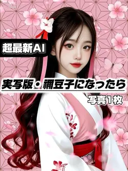【超最新AI実写版◆禰豆子になったら!】