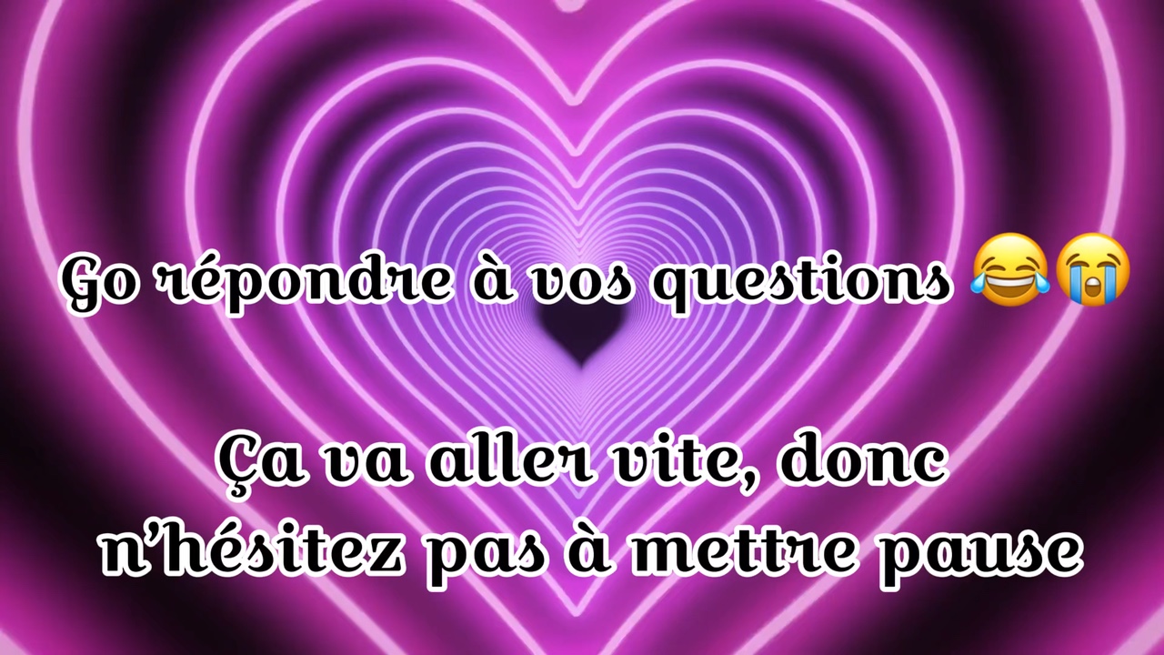 Je réponds !!