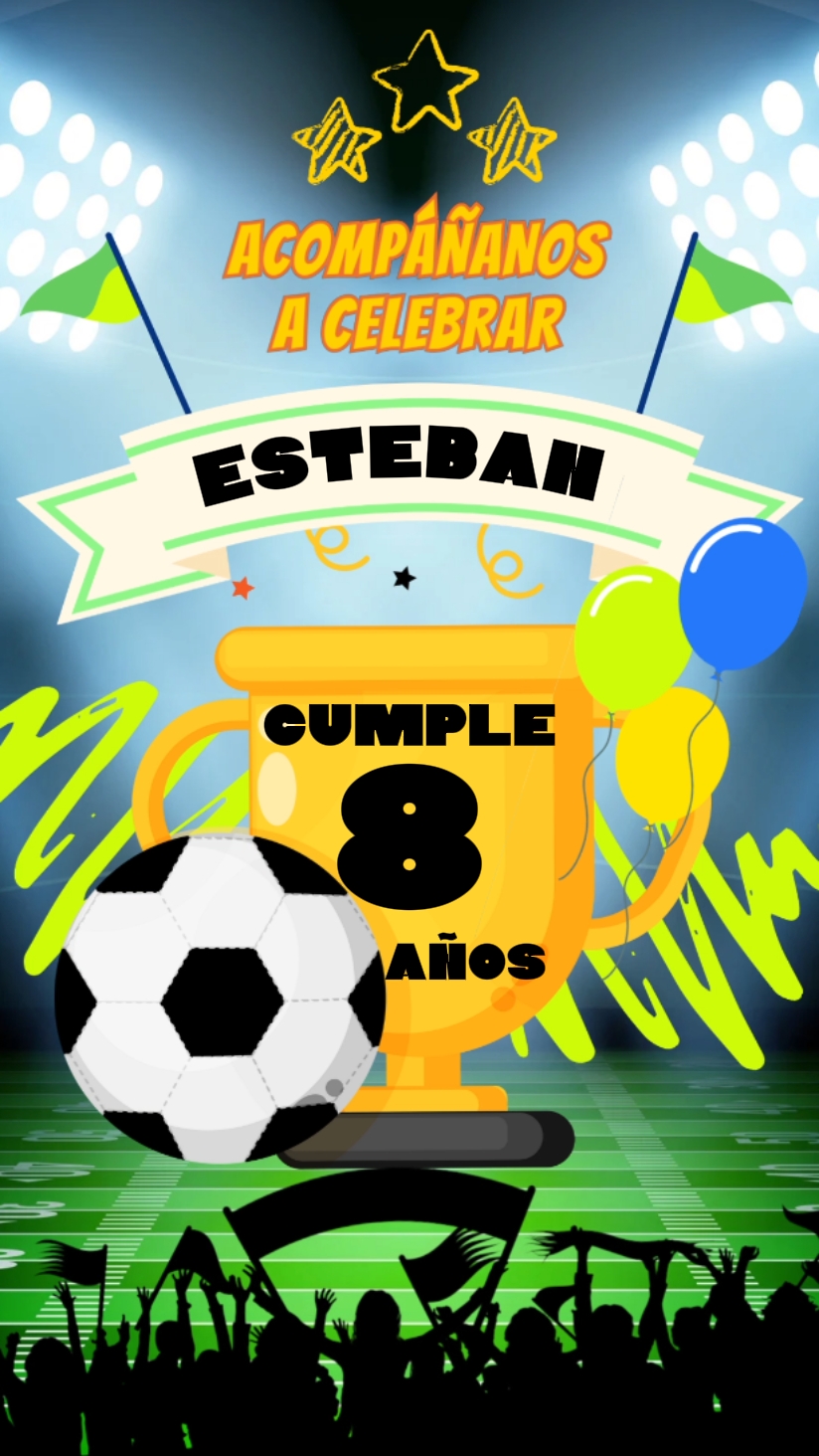 Invitación futbol 