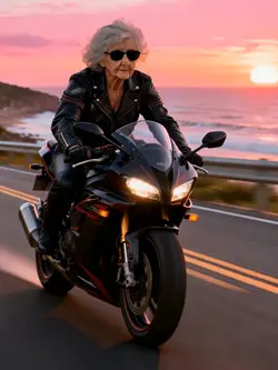 Cool biker