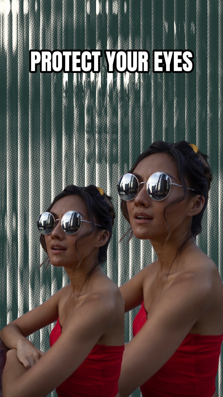 Pantalla De Producto De Gafas De Sol Ligero Fácil De Abrir Estilo TikTok