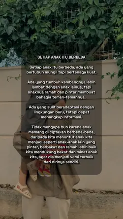 Setiap anak berbeda