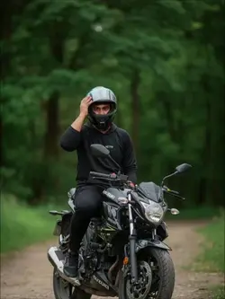 Kaxig motorcykel-selfie