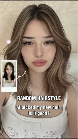random hairstyle